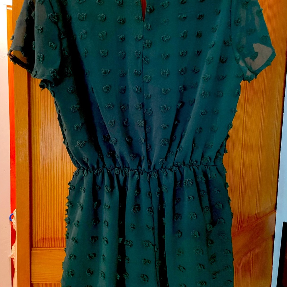Womens green jumpsuit